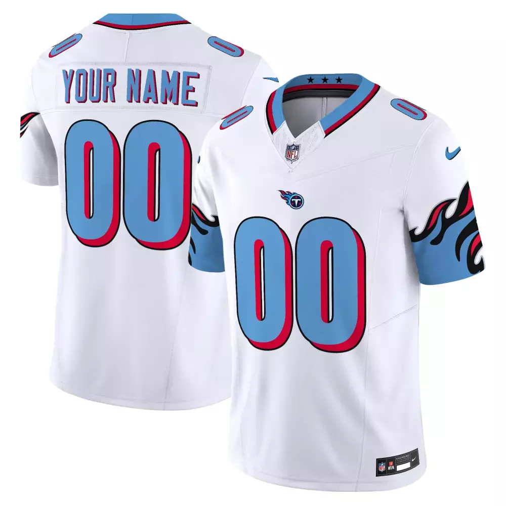 white youth tennessee titans 1997 throwback limited vapor limited custom jersey all stitched