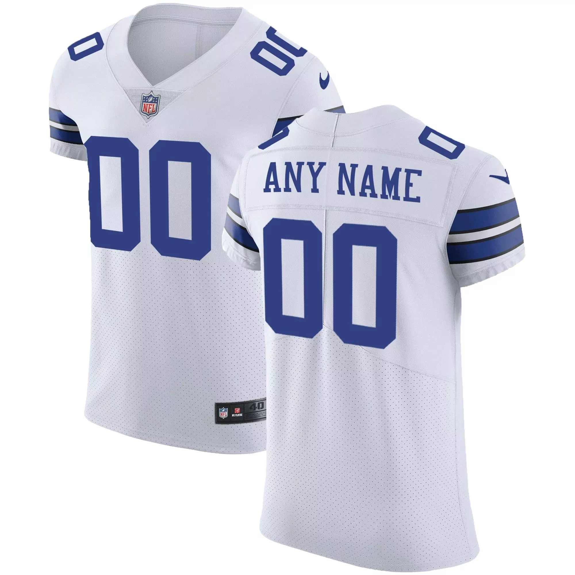 white2 women dallas cowboys custom jersey
