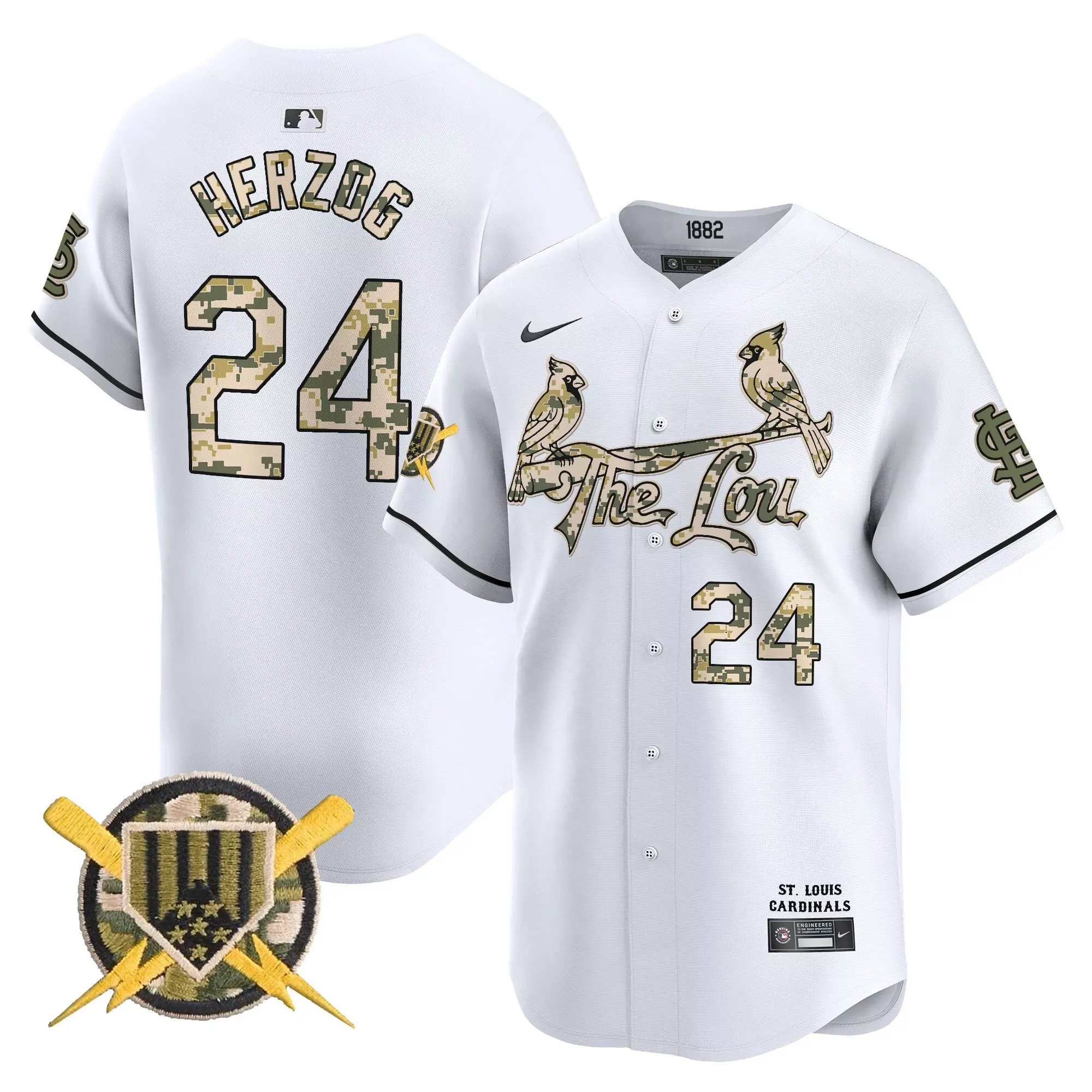 whitey herzog white mens st louis cardinals 2024 fourth of july vapor premier limited jersey all stitched