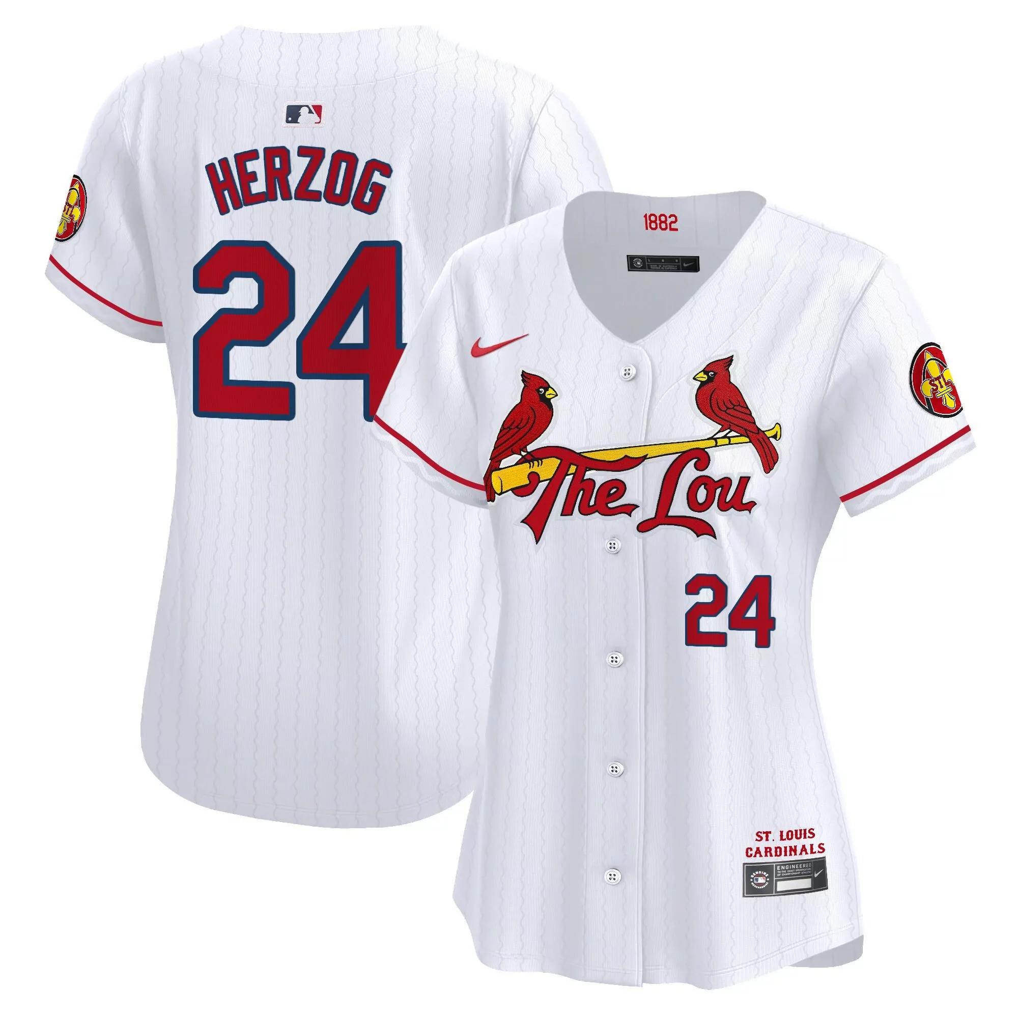 whitey herzog white unisex st louis cardinals bubblegum pink vapor premier limited jersey all stitched