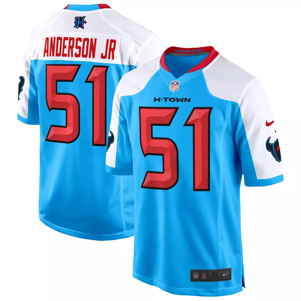 will anderson jr blue alternate mens houston texans 2024 game jersey all stitched