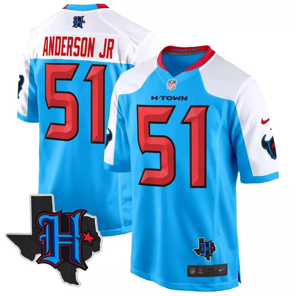 will anderson jr blue alternate mens houston texans 2024 game jersey all stitched