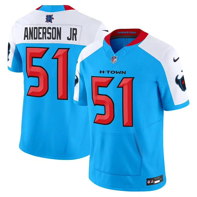 will anderson jr blue alternate mens houston texans 2024 vapor hand warmer jersey all stitched