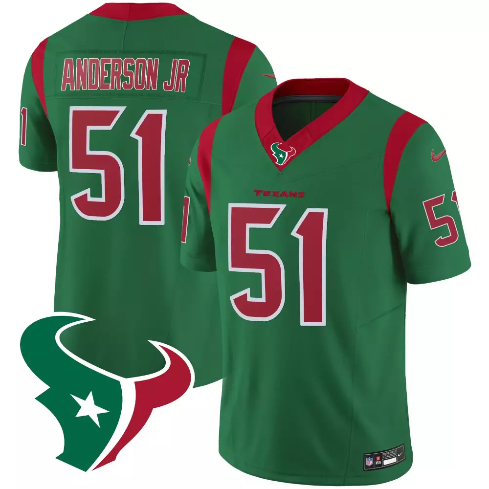 will anderson jr green mens houston texans mexico vapor limited jersey all stitched