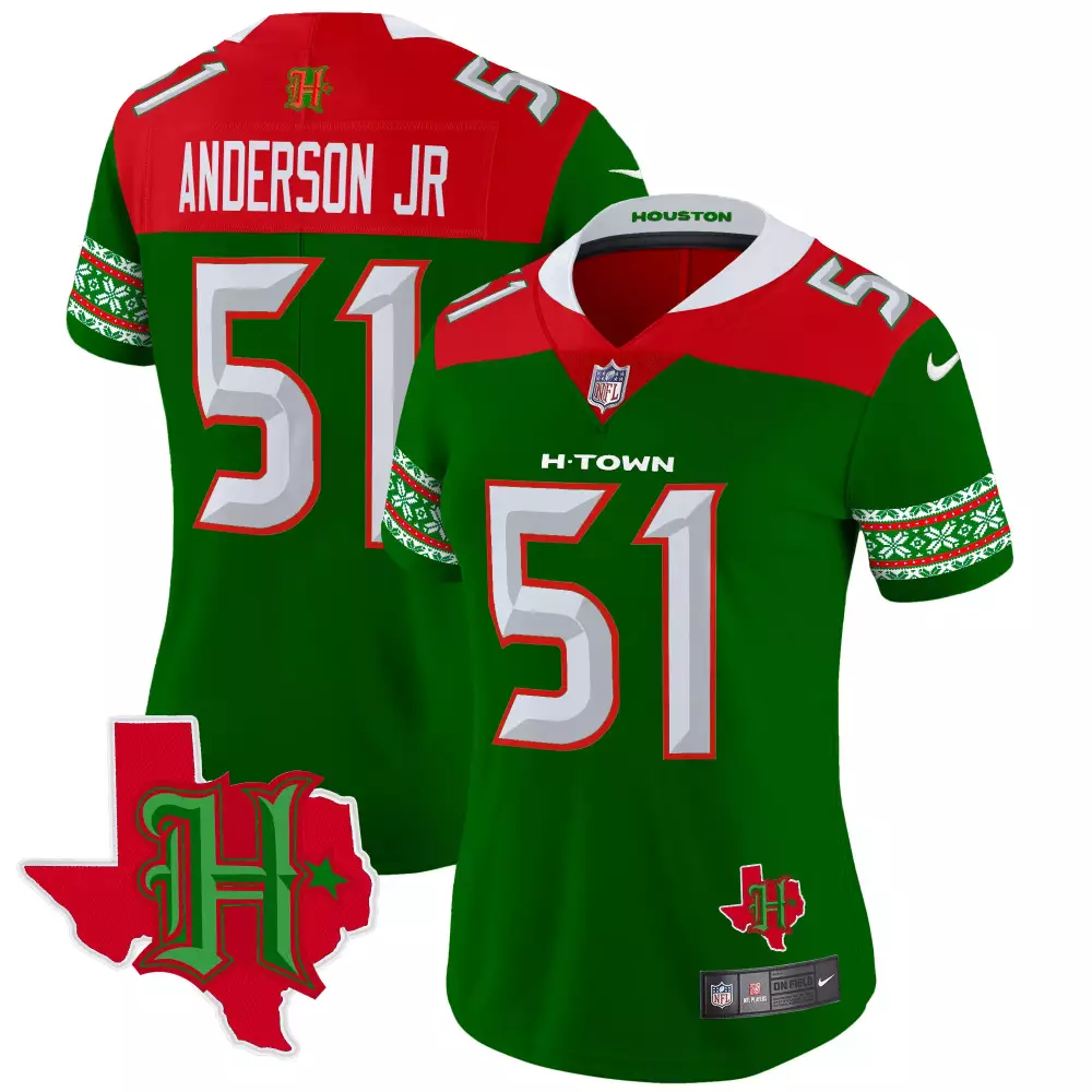 will anderson jr green mens houston texans mexico vapor limited jersey all stitched