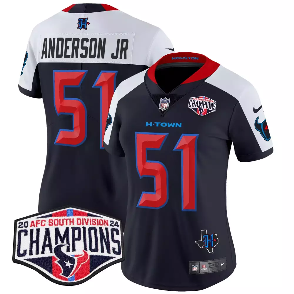 will anderson jr navy alternate mens houston texans 2024 texas patch vapor limited jersey v5 all stitched