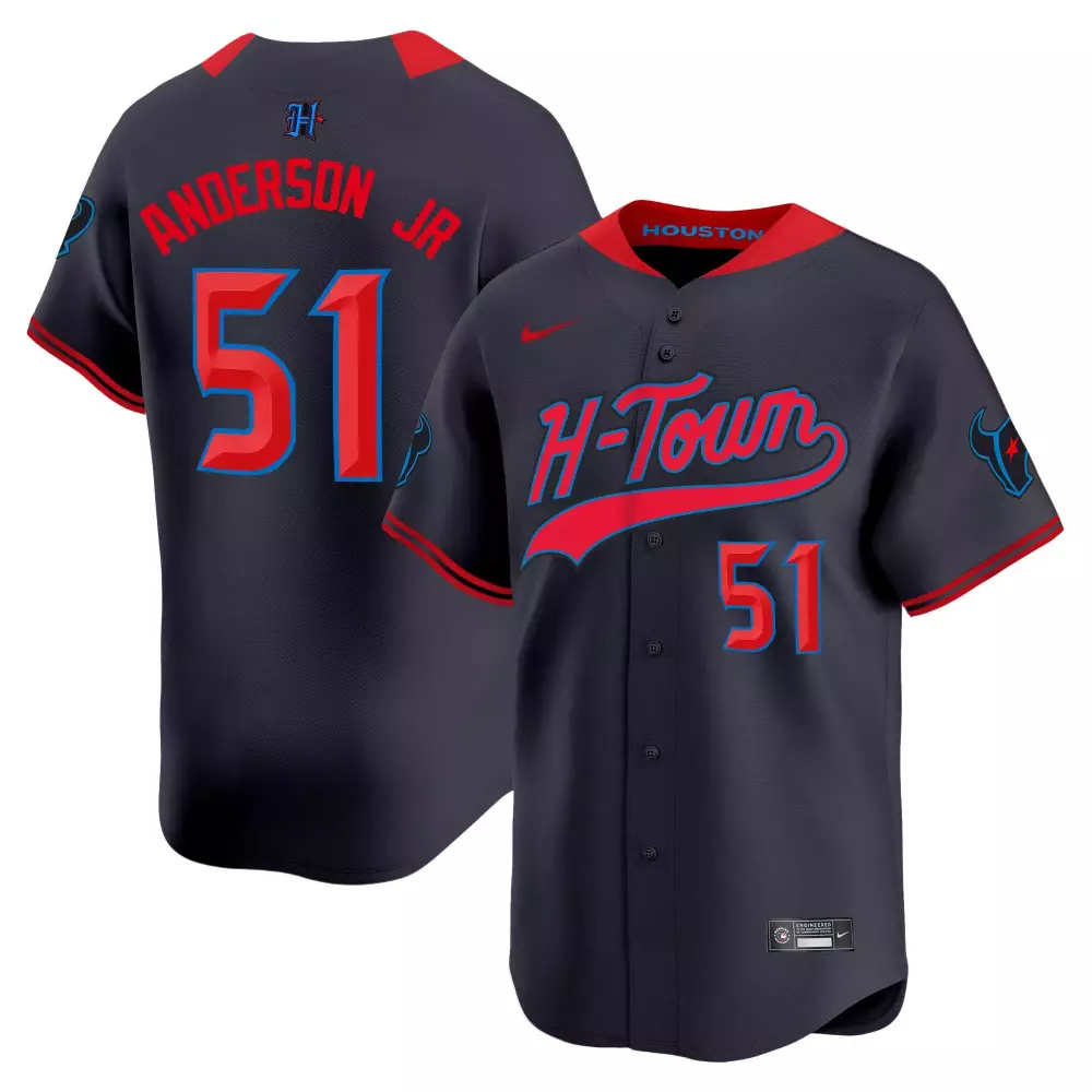 will anderson jr navy limited mens houston texans 2024 baseball jersey all stitched