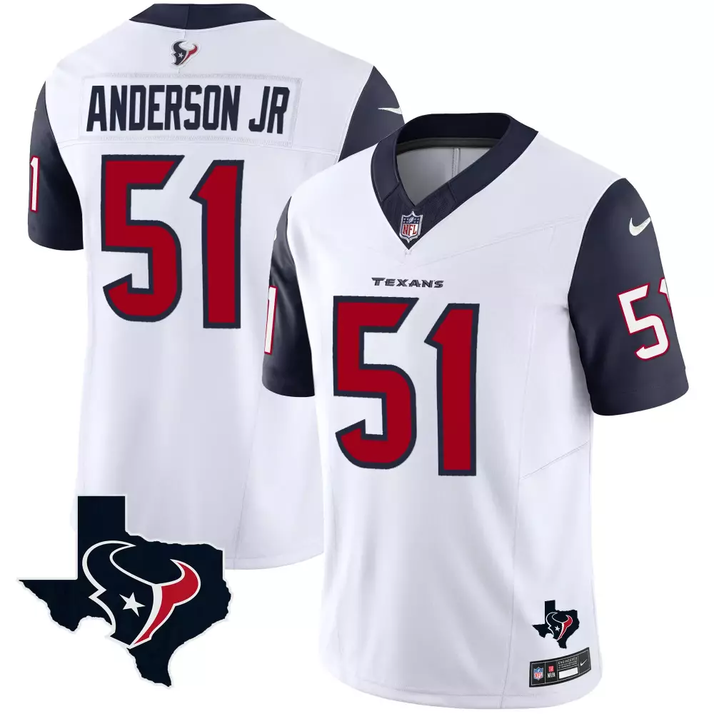 will anderson jr navy sleeves mens houston texans vapor limited jersey all stitched