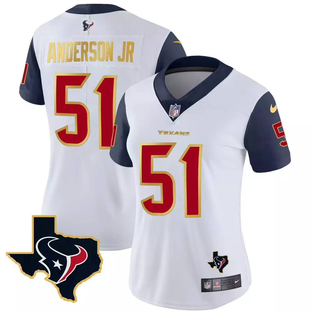 will anderson jr navy sleeves mens houston texans vapor limited jersey all stitched