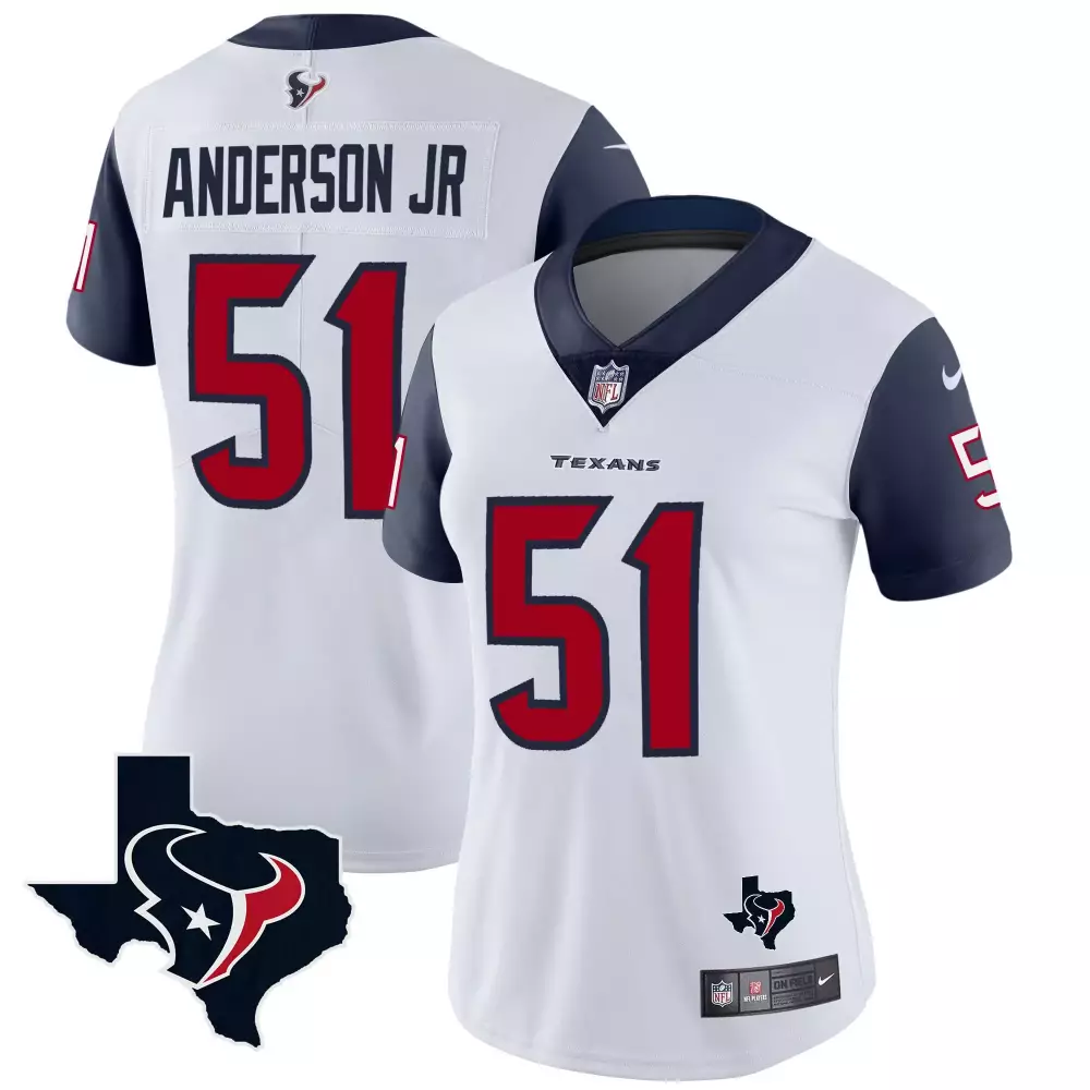 will anderson jr navy sleeves mens houston texans vapor limited jersey all stitched