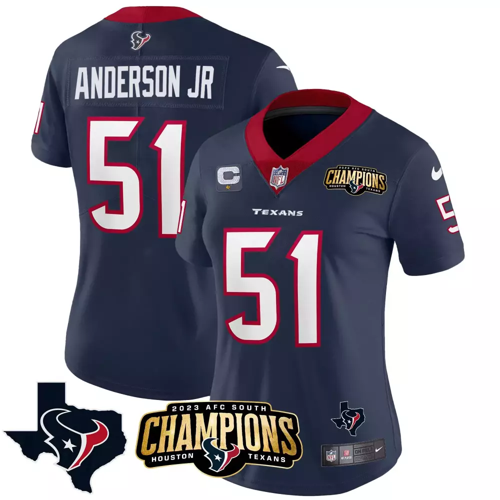 will anderson jr navy sleeves mens houston texans vapor limited jersey all stitched
