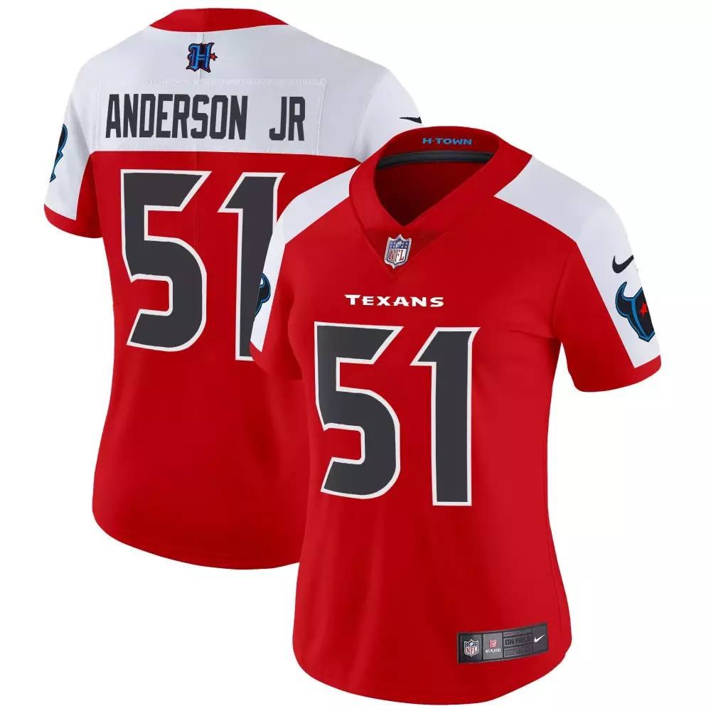 will anderson jr red alternate mens houston texans color rush legend vapor jersey v2 all stitched