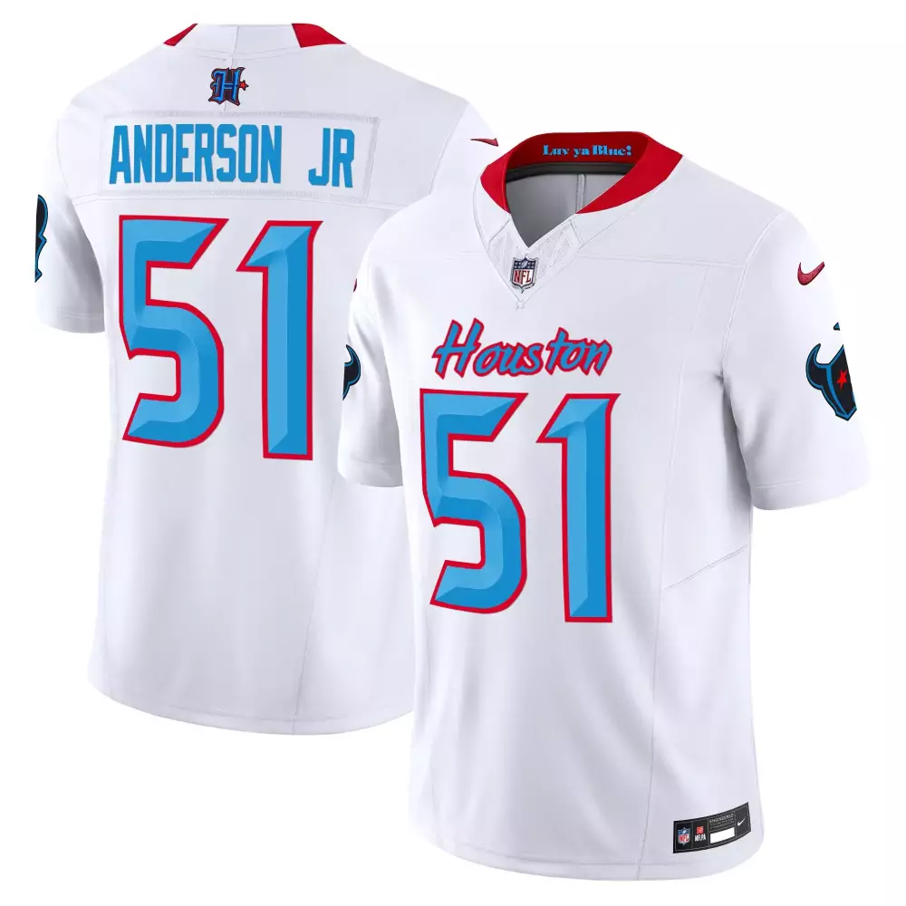 will anderson jr white mens houston texans 2024 vapor limited jersey all stitched