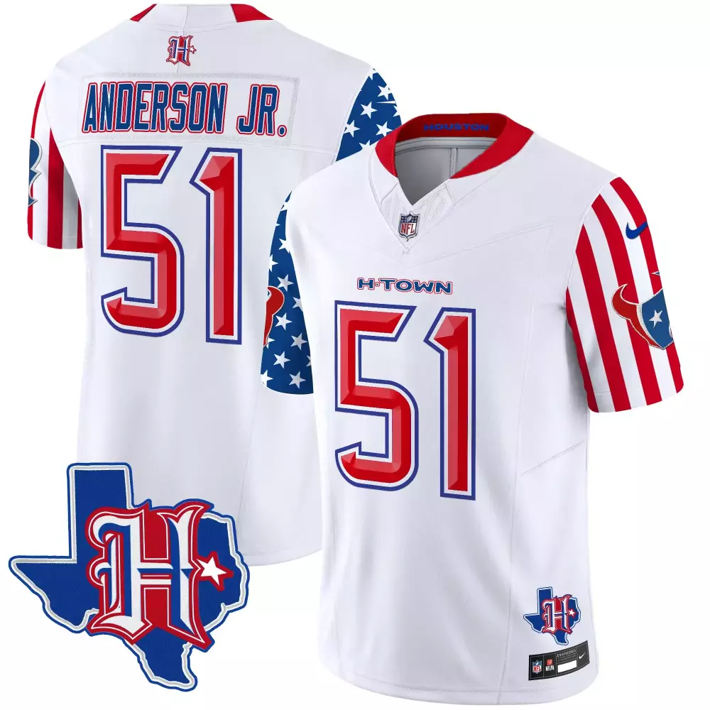 will anderson jr white mens houston texans 2024 vapor limited jersey all stitched