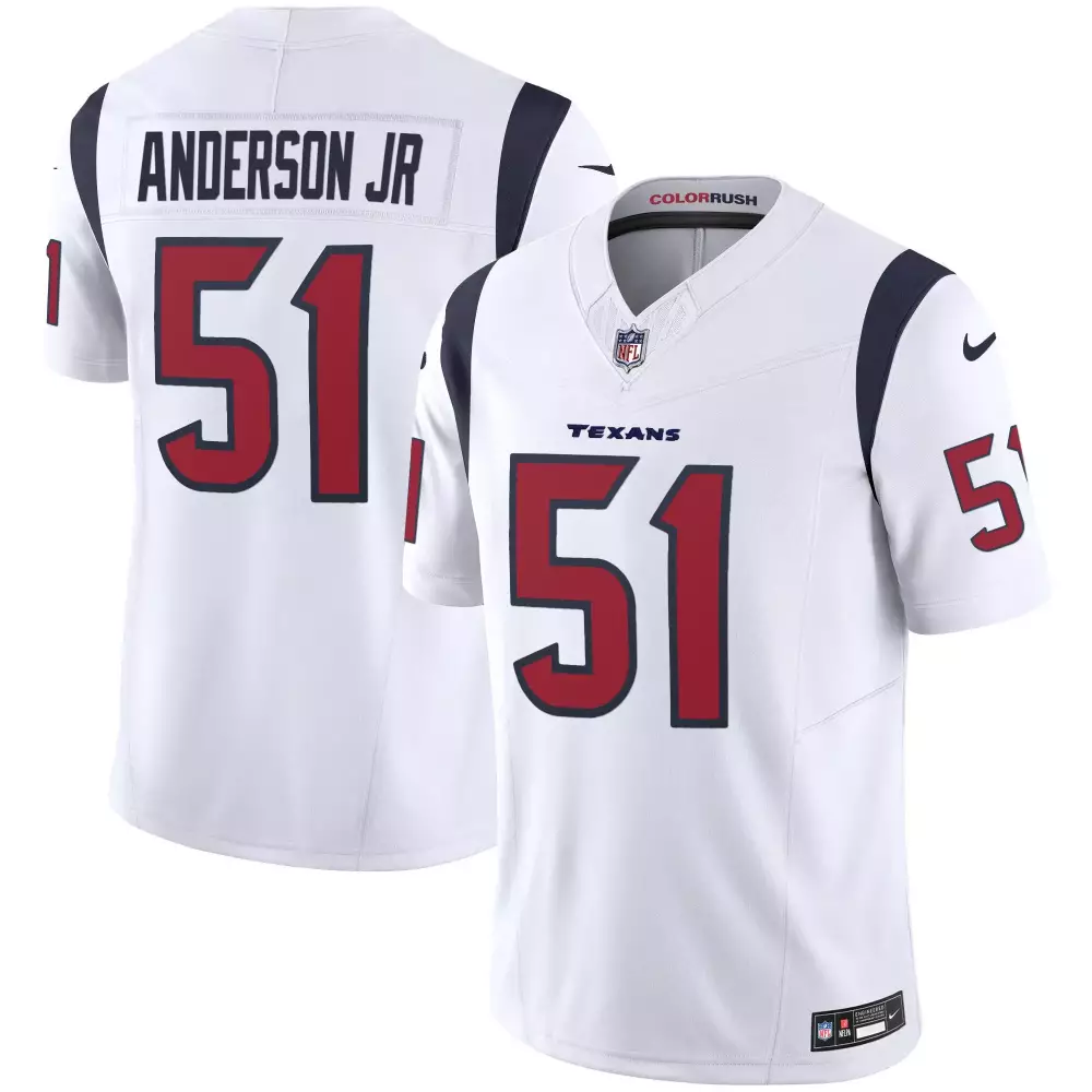 will anderson jr white mens houston texans color rush legend vapor jersey all stitched