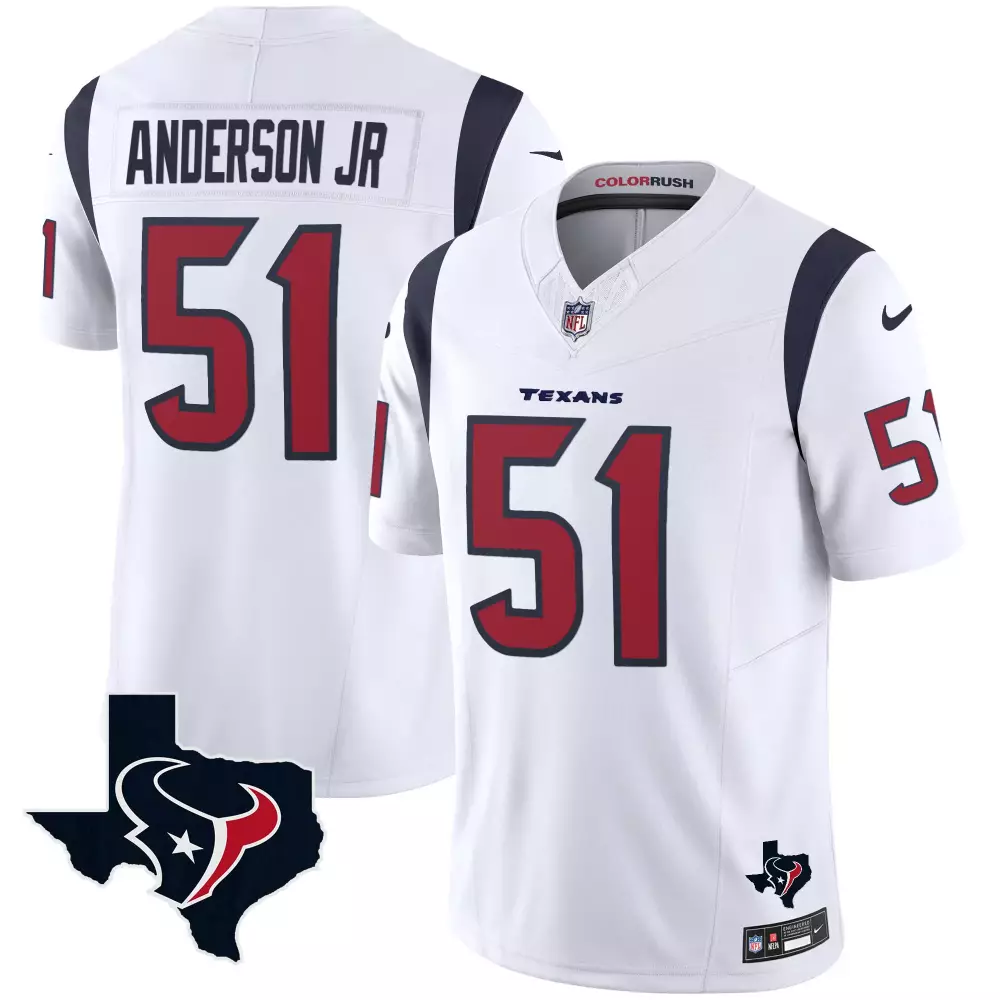 will anderson jr white mens houston texans color rush legend vapor jersey all stitched