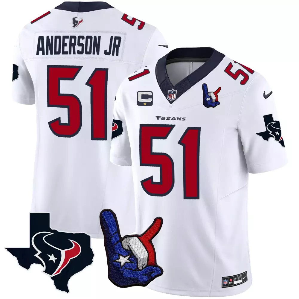 will anderson jr white mens houston texans color rush legend vapor jersey all stitched