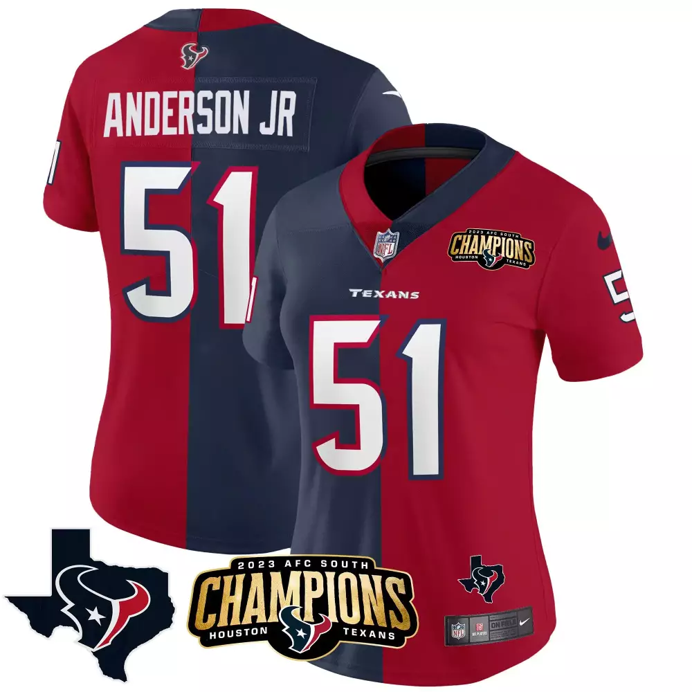 will anderson jr white womens houston texans gold trim vapor jersey all stitched
