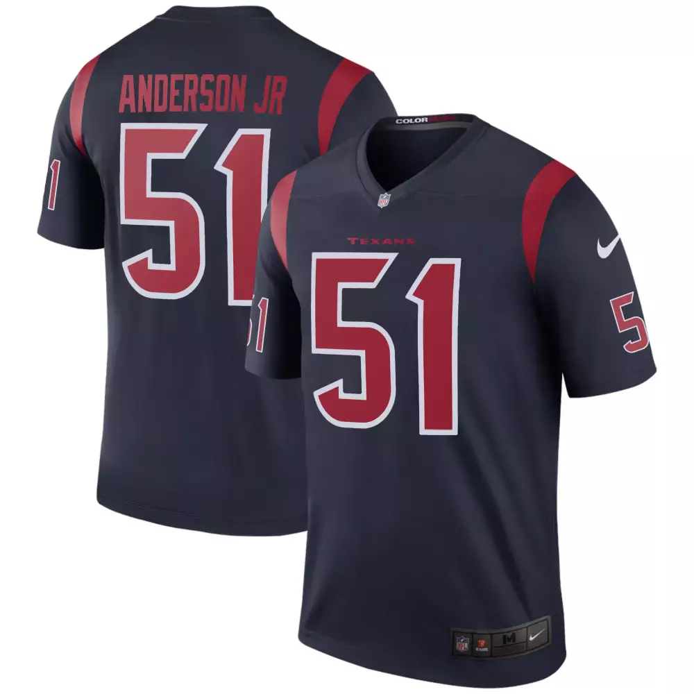 will anderson jr white womens houston texans gold trim vapor jersey all stitched