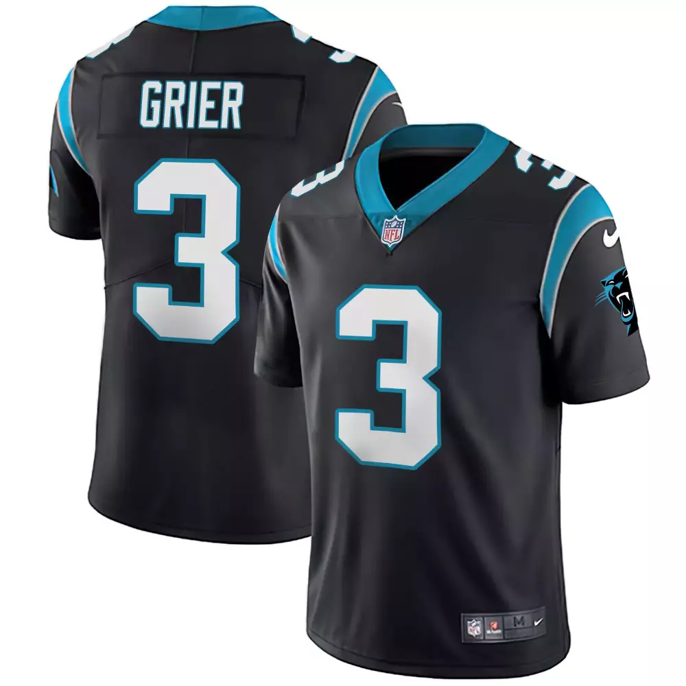 will grier youth carolina panthers vapor untouchable limited player jersey all stitched