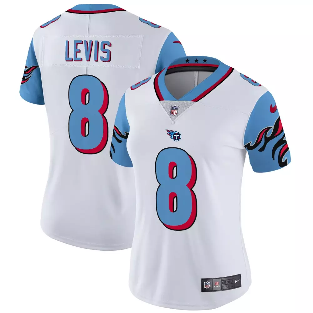 will levis blue sleeves womens tennessee titans special vapor limited jersey all stitched