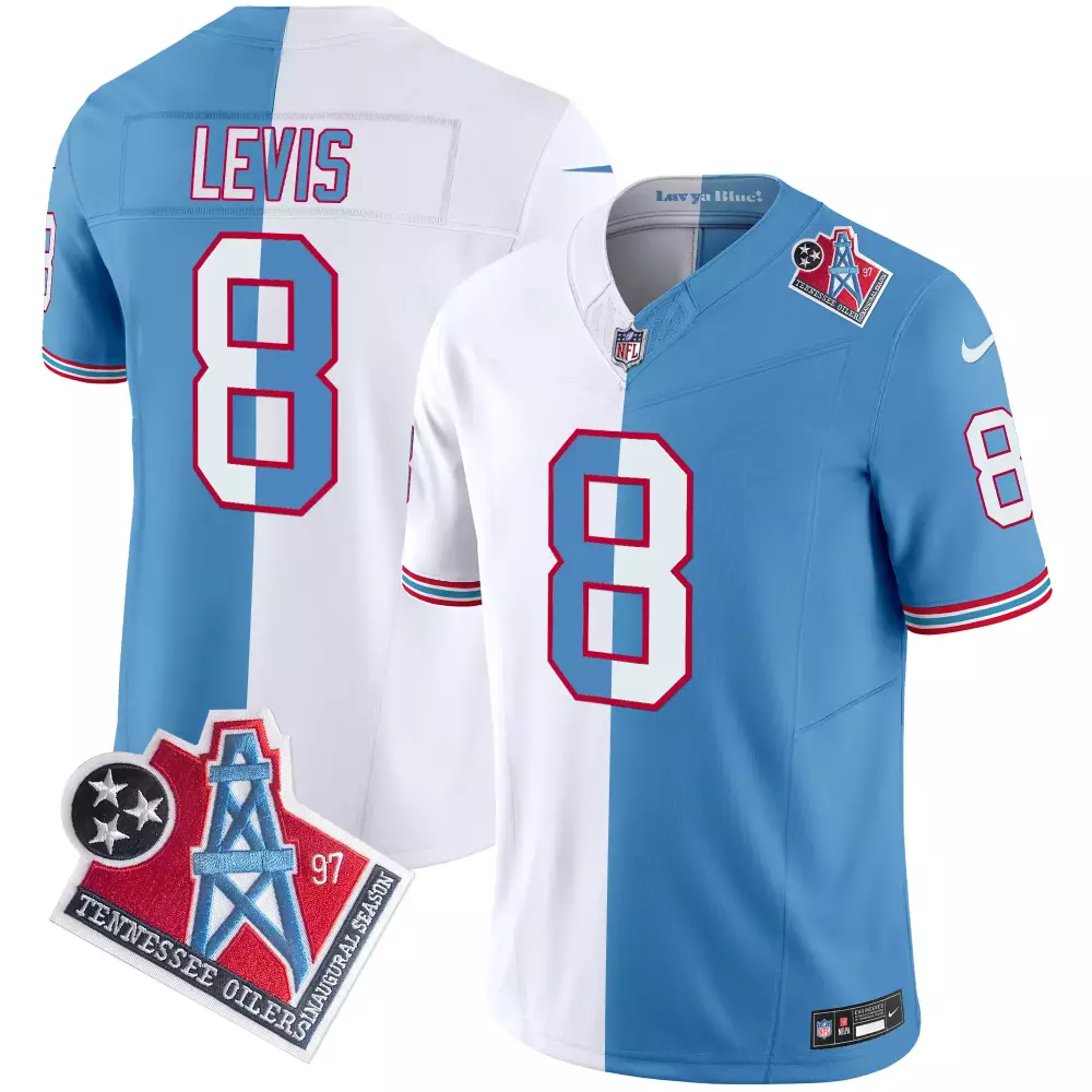 will levis split mens tennessee titans 1997 throwback limited vapor limited jersey all stitched