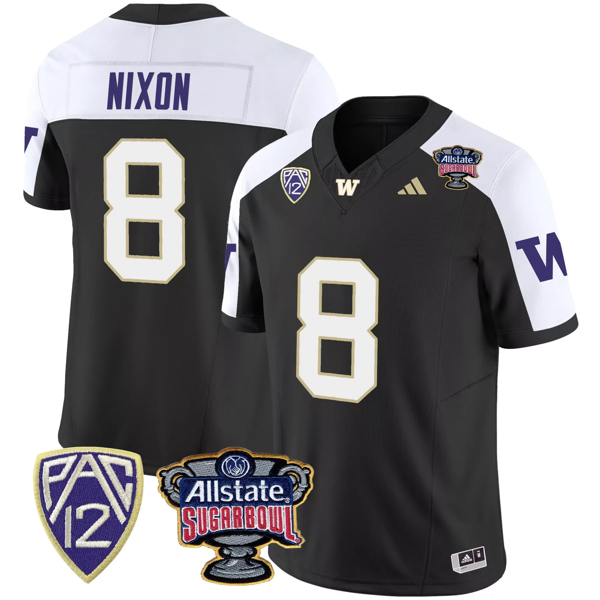 white youth washington huskies 2024 vapor limited custom jersey v3 all stitched