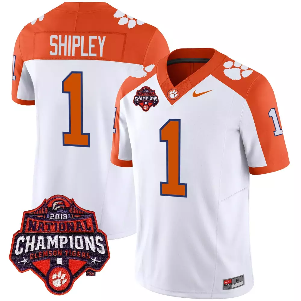 will shipley black mens clemson tigers vapor limited jersey v2 all stitched