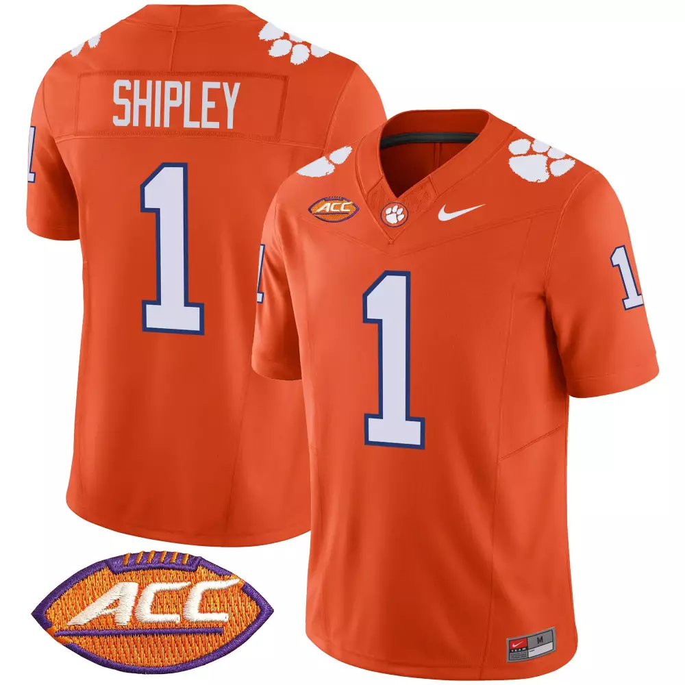 will shipley orange mens clemson tigers vapor limited jersey v2 all stitched