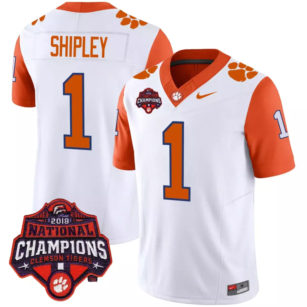 will shipley orange mens clemson tigers vapor limited jersey v2 all stitched