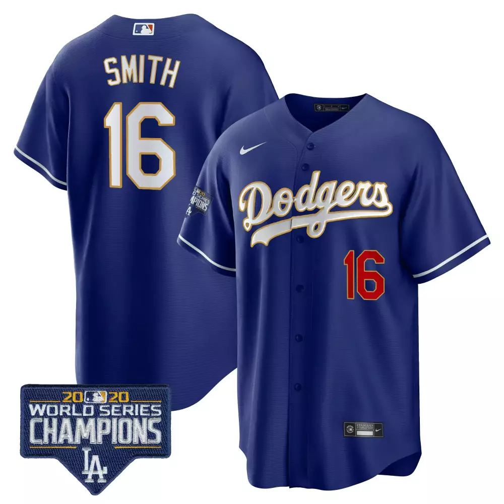 Will Smith Dodgers Women's Gold Trim Vapor Jersey | Premier Limited Edition | Fan Gear for Game Day | For Women