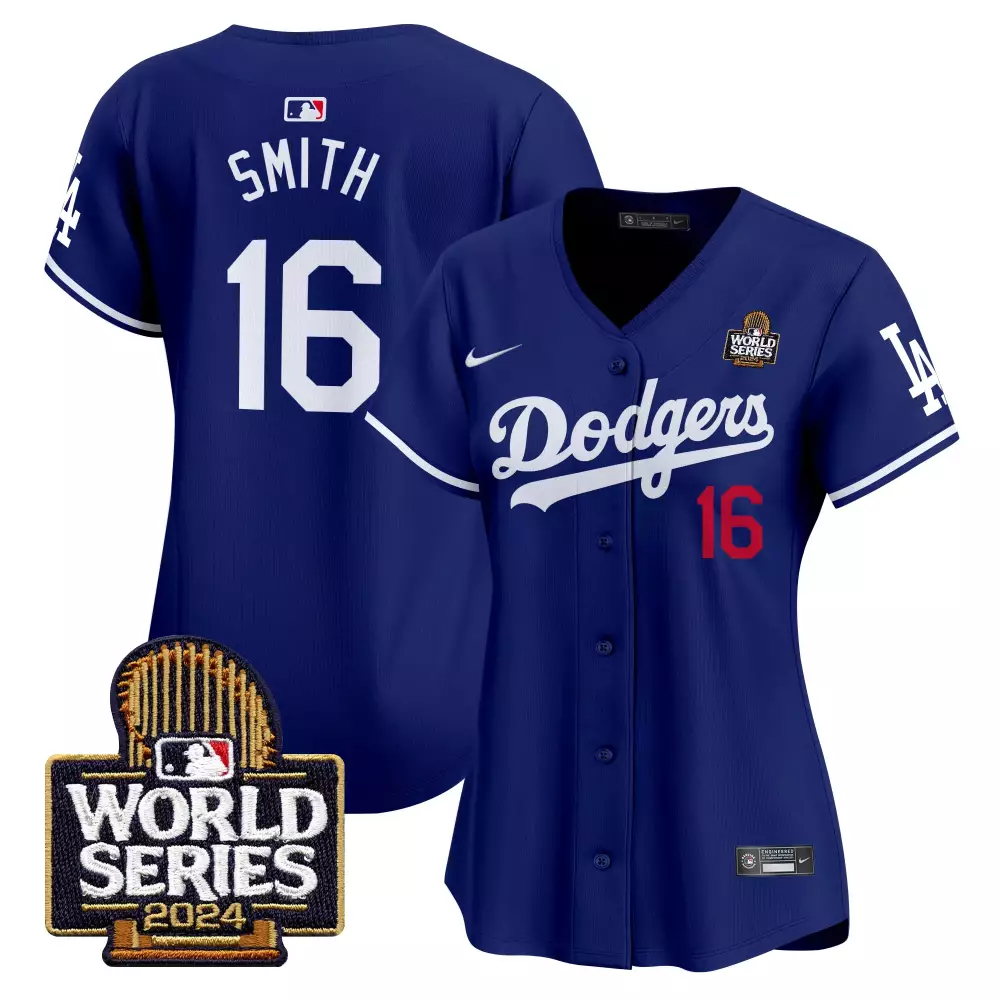 White Alternate Dodgers 2024 World Series Gold Trim Jersey V2 | Men's Vapor Premier Limited Edition | For Men, Women & Youth