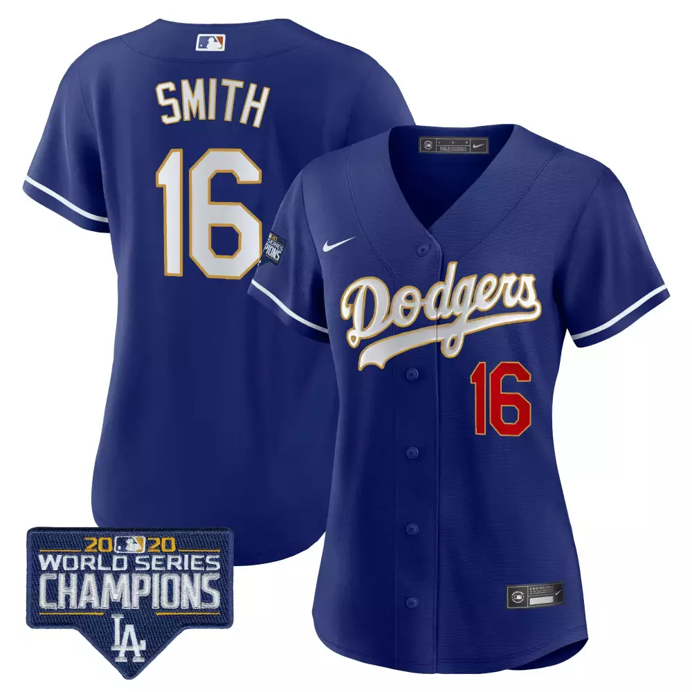 Will Smith Dodgers Women's Gold Trim Vapor Jersey | Premier Limited Edition | Fan Gear for Game Day | For Women