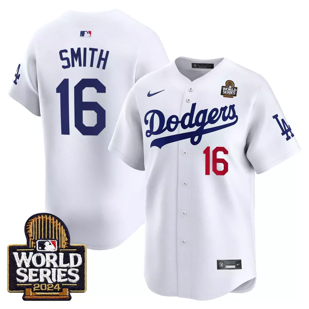 Will Smith Dodgers 2024 World Series Jersey | White Men's Vapor Premier | Limited Edition Fan Gear | For Men
