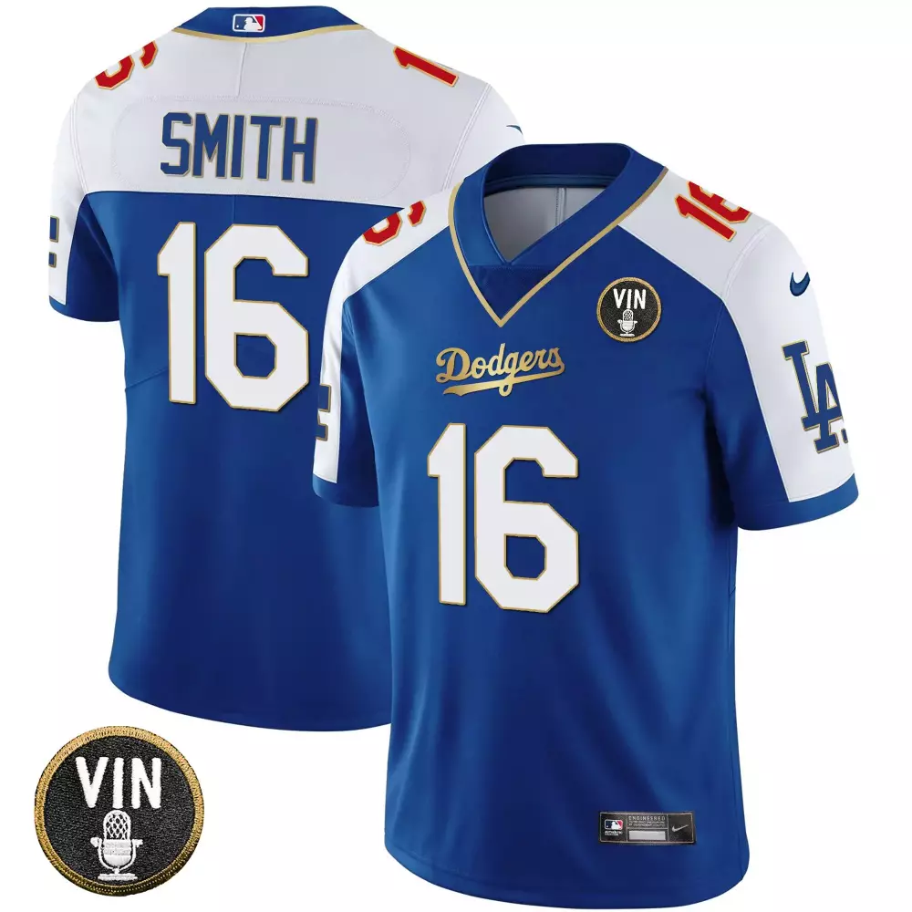 will smith white womens los angeles dodgers gold trim vapor premier limited jersey all stitched