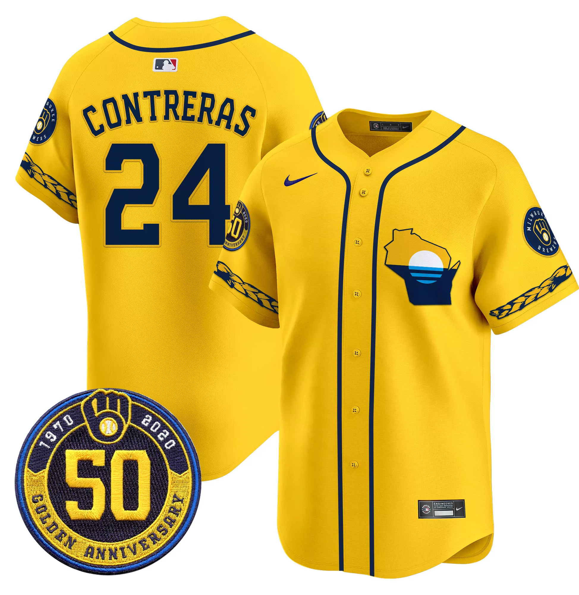 william contreras cream mens milwaukee brewers armed forces day vapor premier limited jersey all stitched