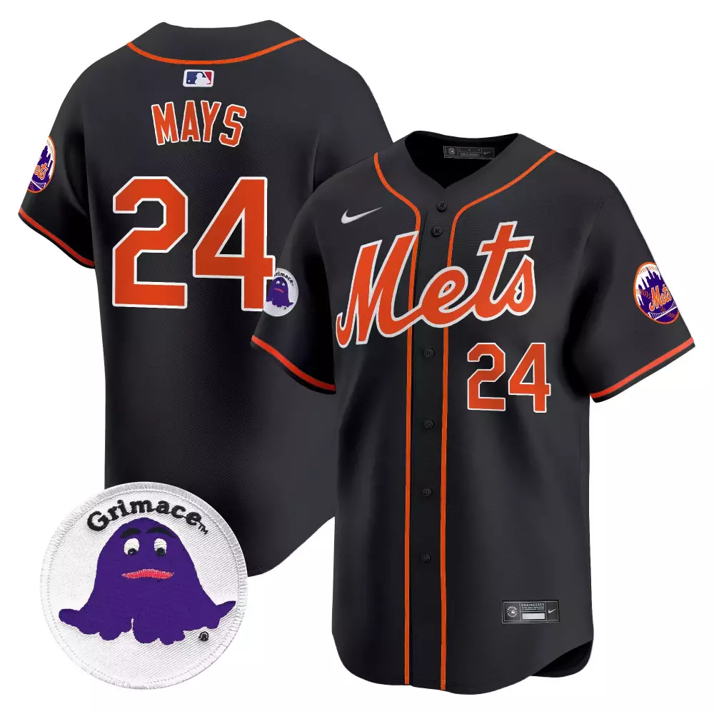 willie mays black gold mens new york mets willie mays patch vapor premier limited jersey all stitched