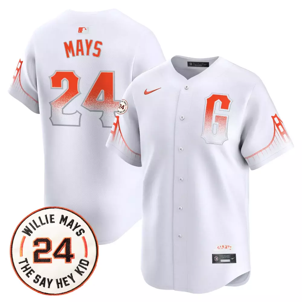 willie mays black womens san francisco giants 2024 willie mays patch vapor premier limited jersey v3 all stitched