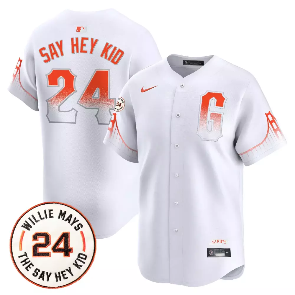 willie mays black womens san francisco giants 2024 willie mays patch vapor premier limited jersey v3 all stitched