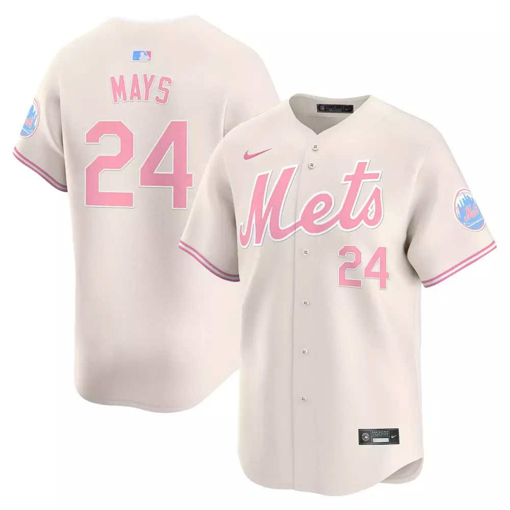 willie mays cream mens new york mets the big apple vapor premier limited jersey all stitched