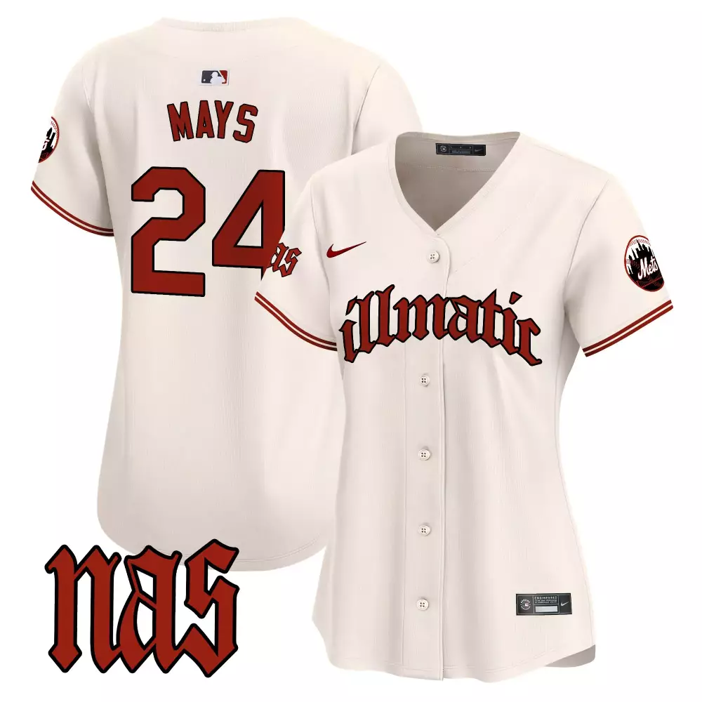 willie mays cream mens new york mets the big apple vapor premier limited jersey all stitched