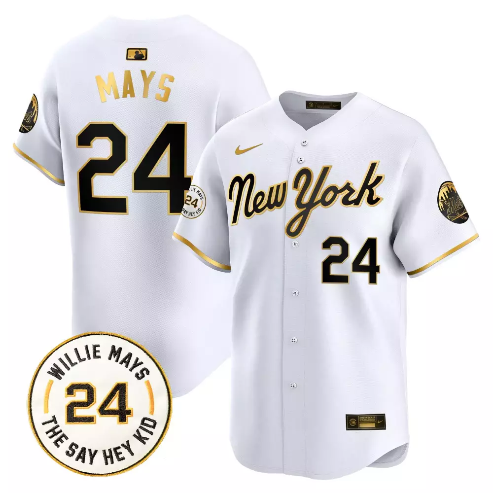 willie mays new york gold mens new york mets willie mays patch vapor premier limited jersey all stitched