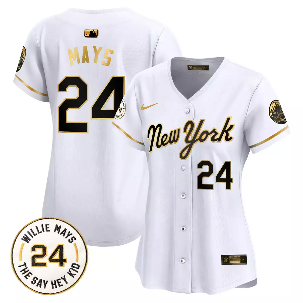 willie mays new york gold mens new york mets willie mays patch vapor premier limited jersey all stitched