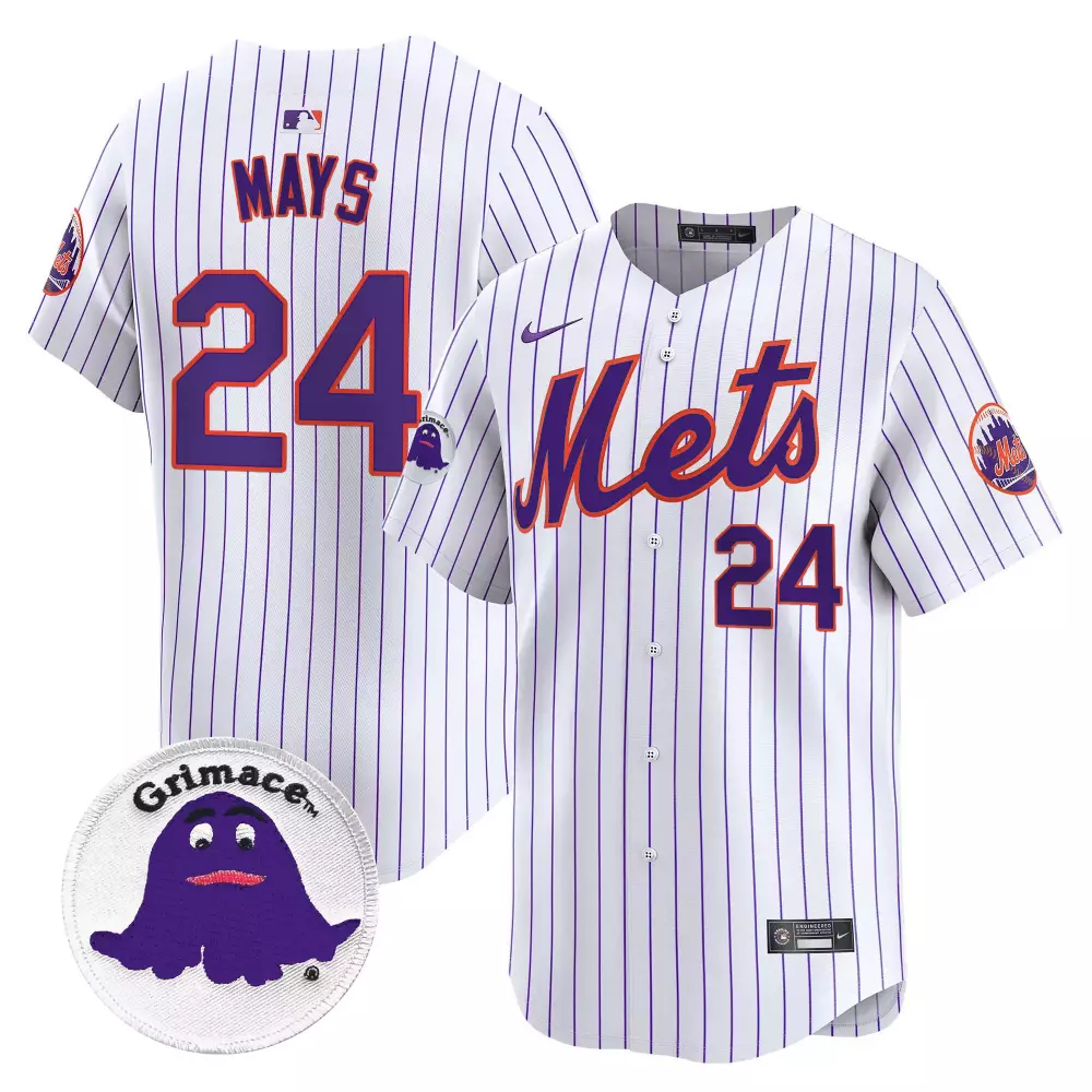 willie mays pinstripe mens new york mets biggie smalls vapor premier limited jersey all stitched