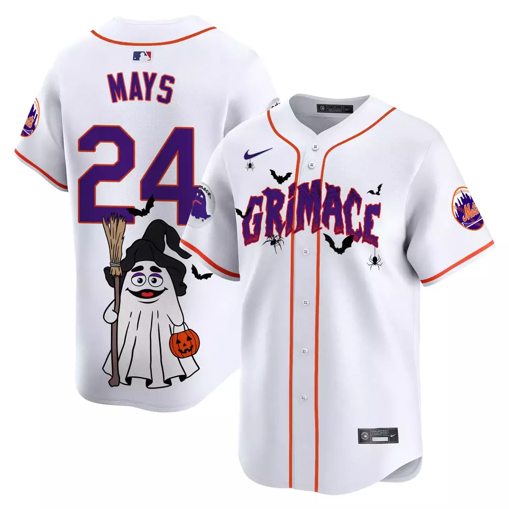 willie mays white mens new york mets the big apple vapor premier limited jersey all stitched