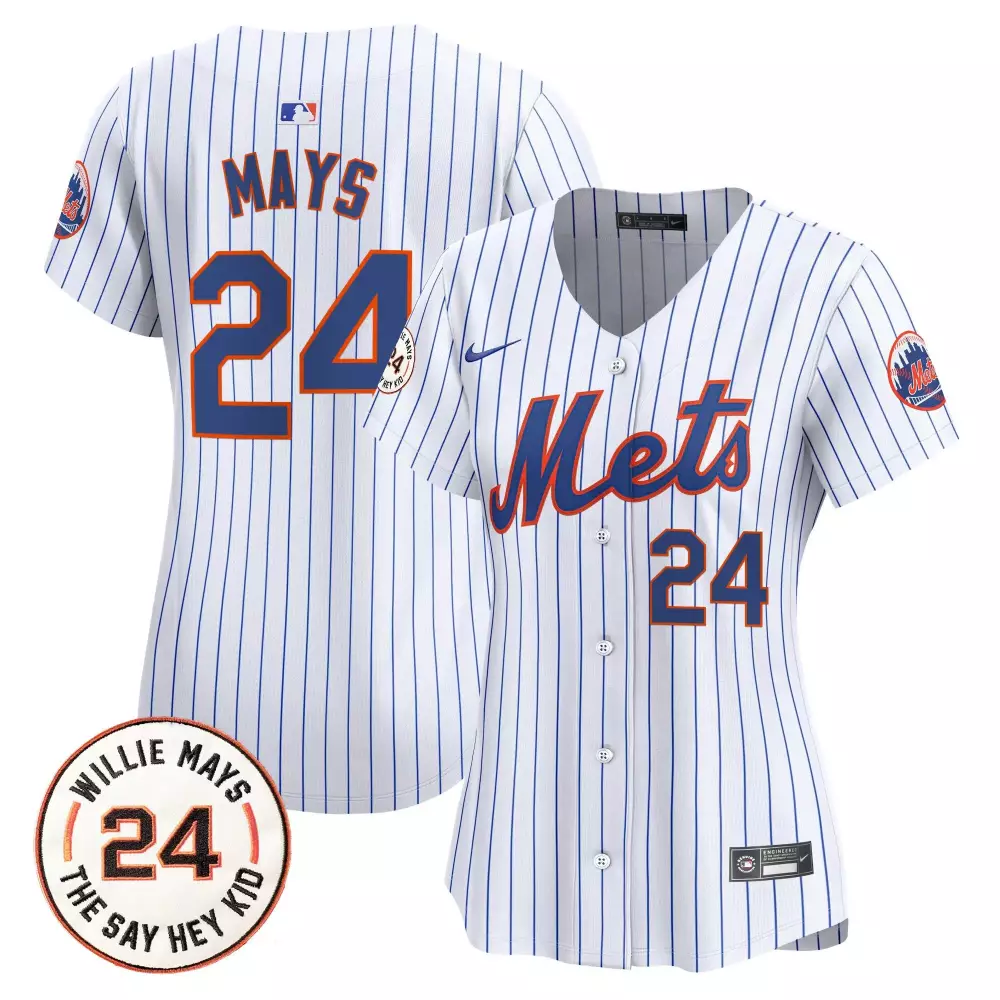willie mays white womens new york mets willie mays patch vapor premier limited jersey all stitched