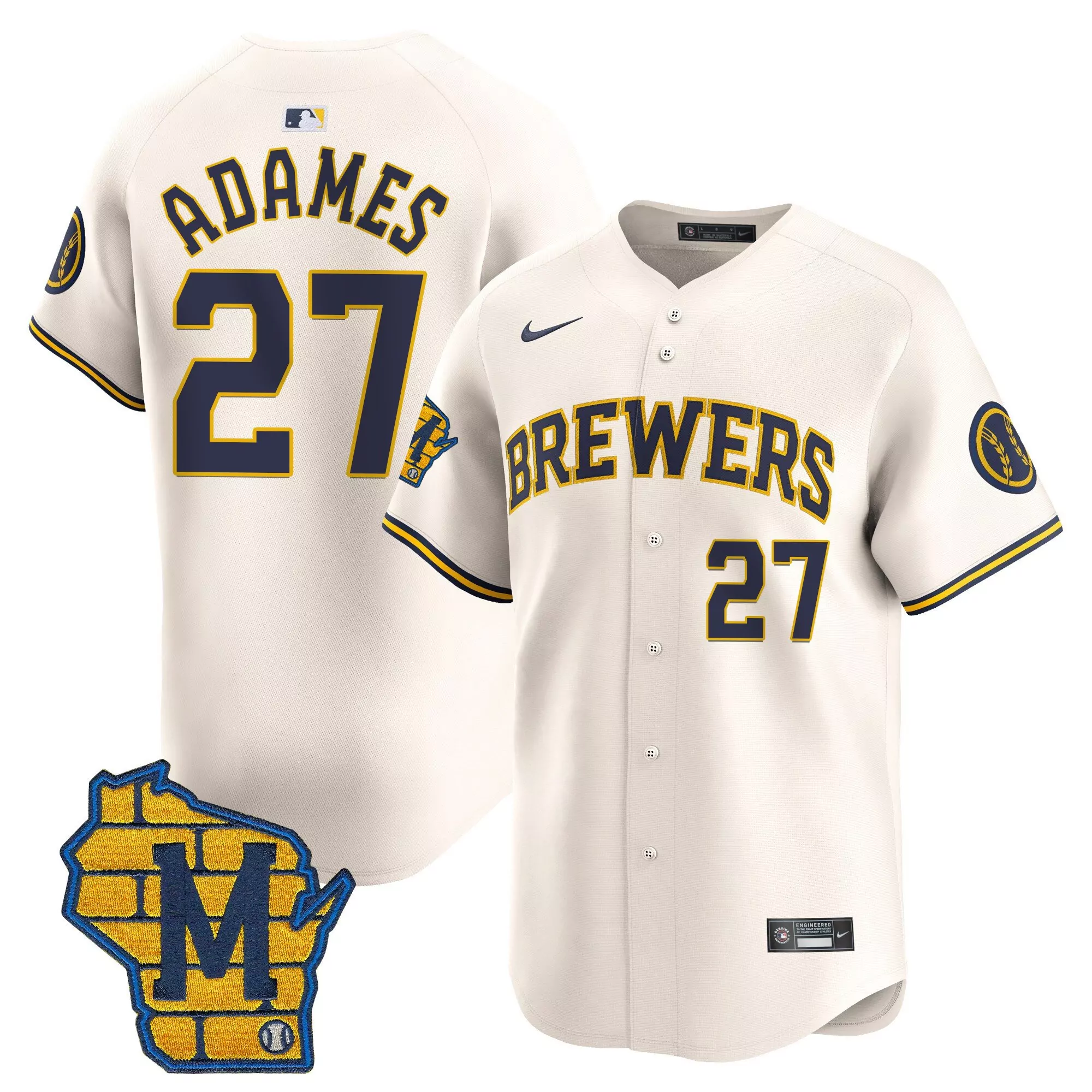 willy adames city connect womens milwaukee brewers home patch vapor premier limited jersey all stitched