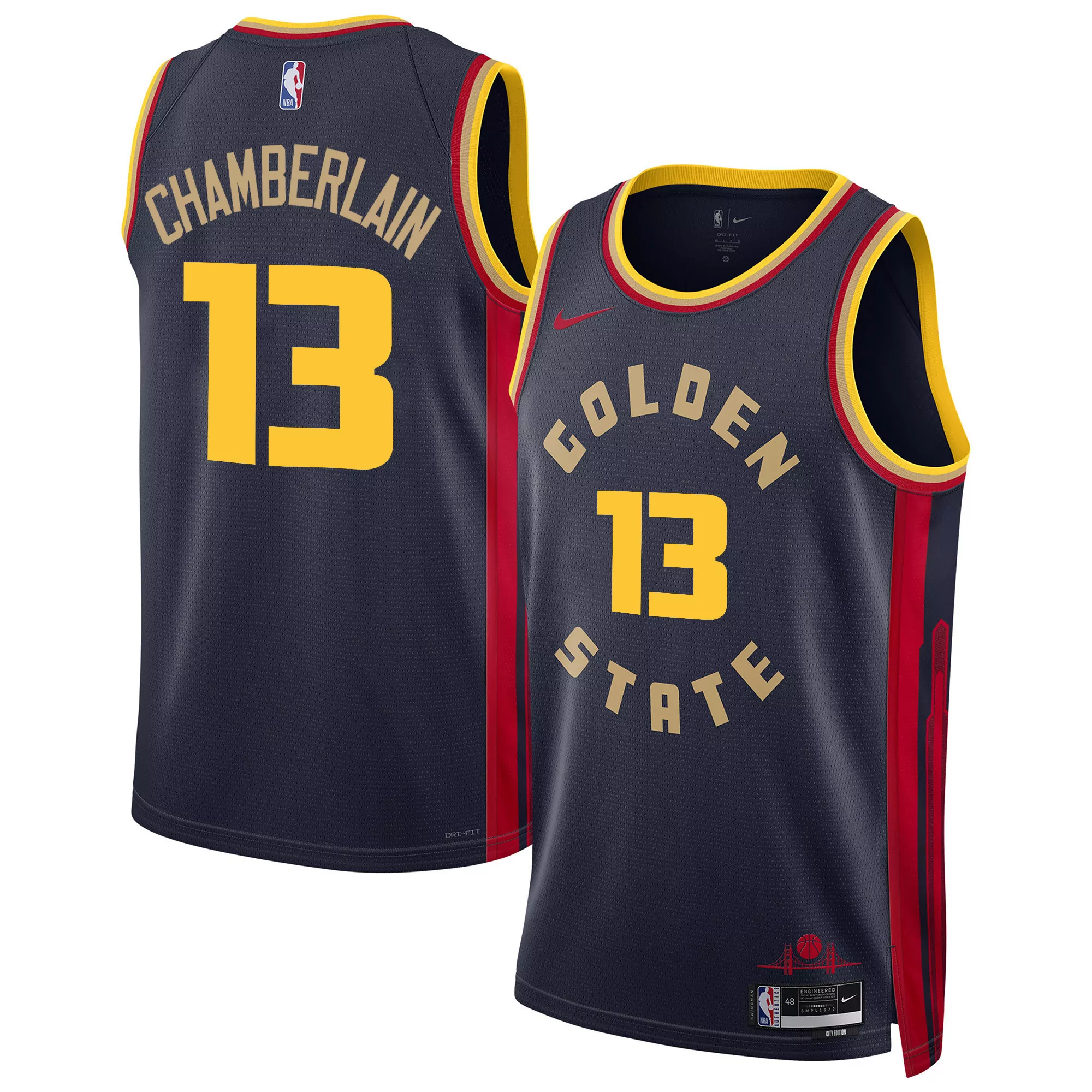white gold youth golden state warriors 2025 swingman custom jersey all stitched