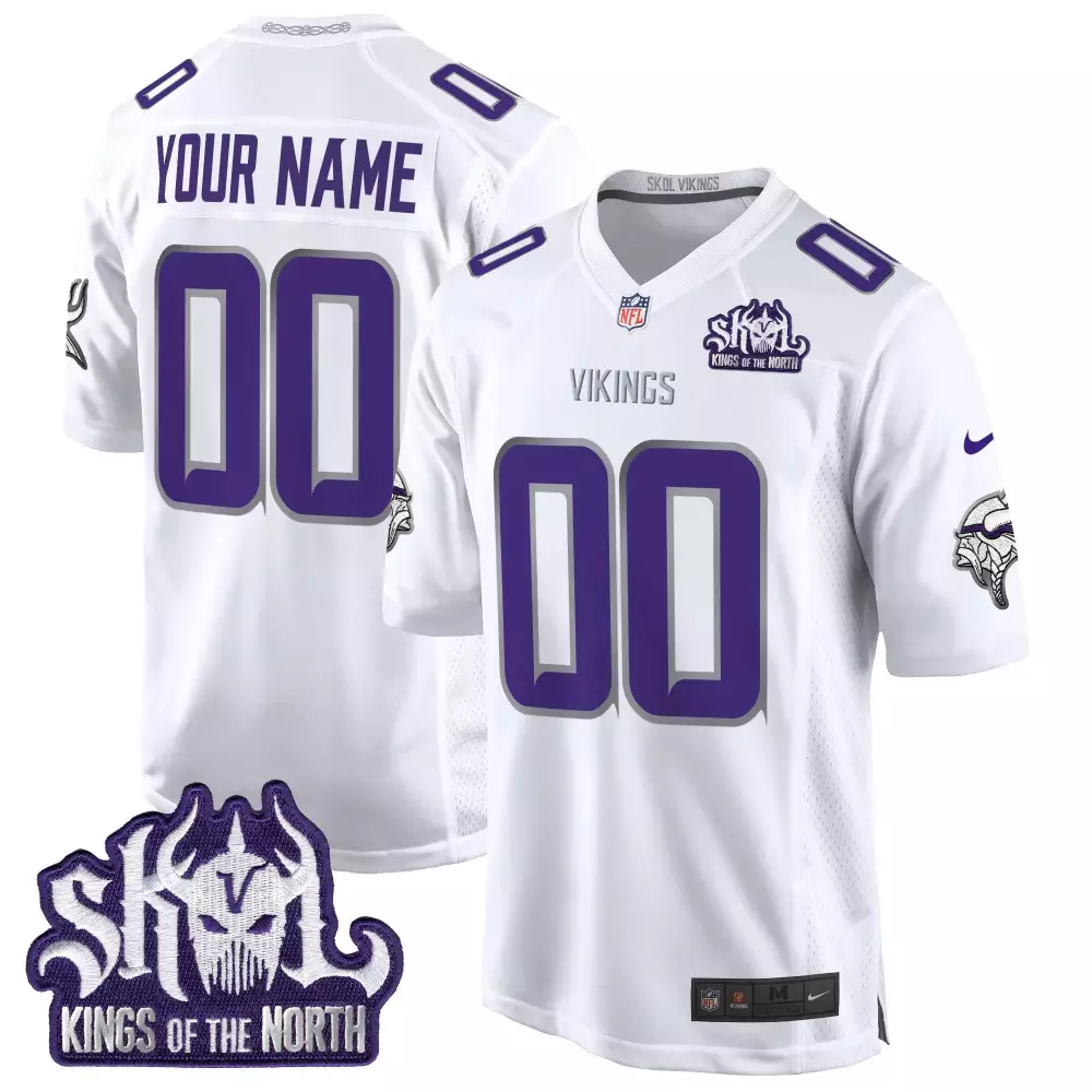 winter warrior women minnesota vikings kings of the north patch vapor limited custom jersey all stitched