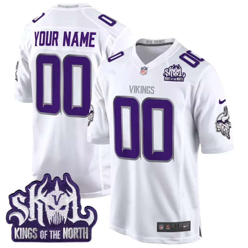 winter warrior women minnesota vikings kings of the north patch vapor limited custom jersey all stitched
